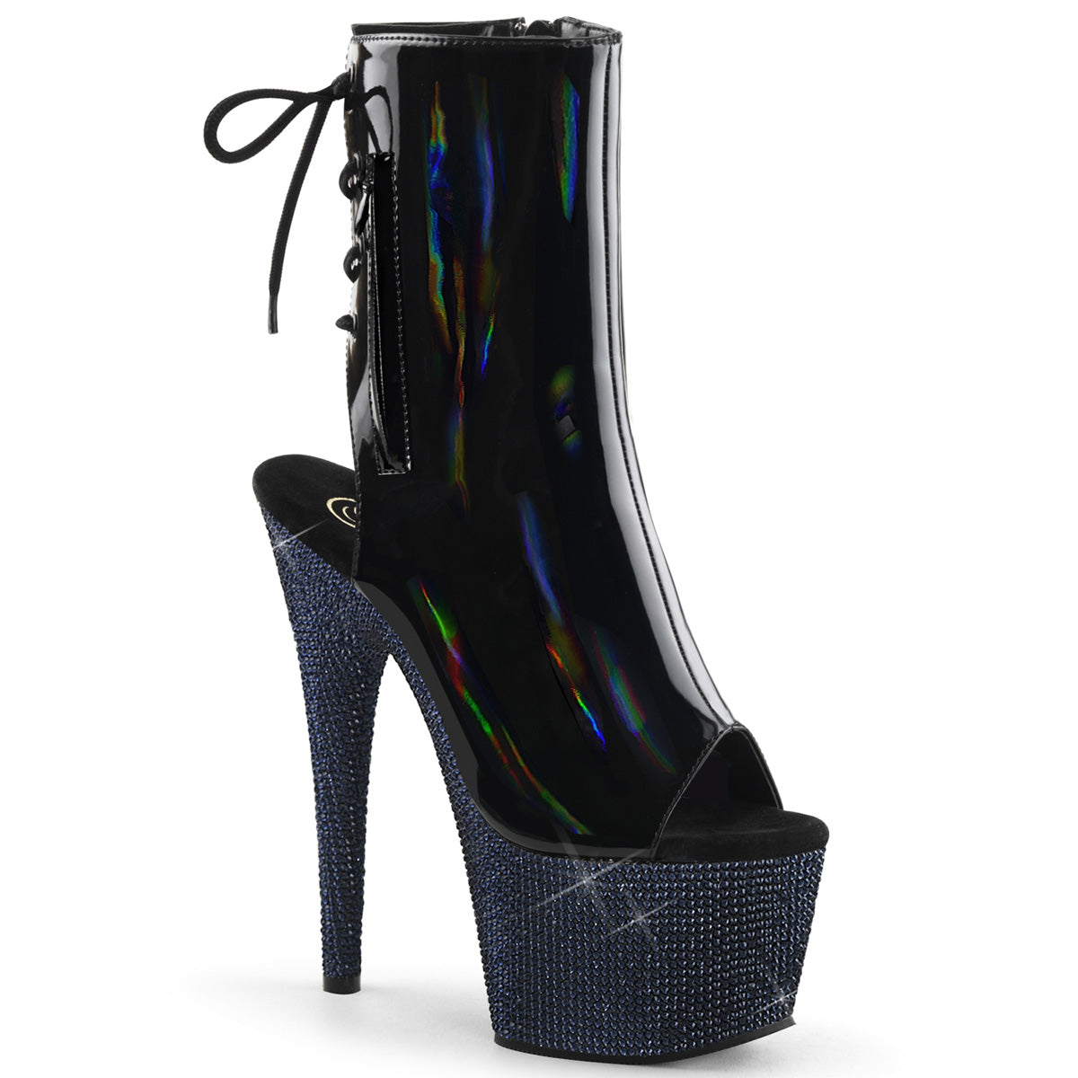 BEJEWELED-1018DM-7 Pleaser Platform Ankle Boots (Exotic Dancing)