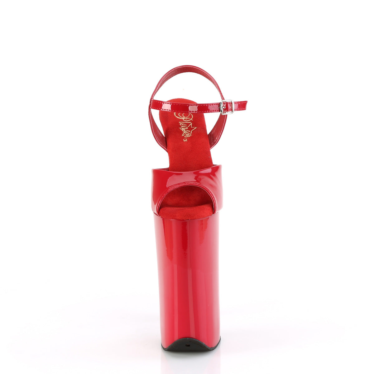 beyond 009 pleaser red pat red platforms exotic dancing