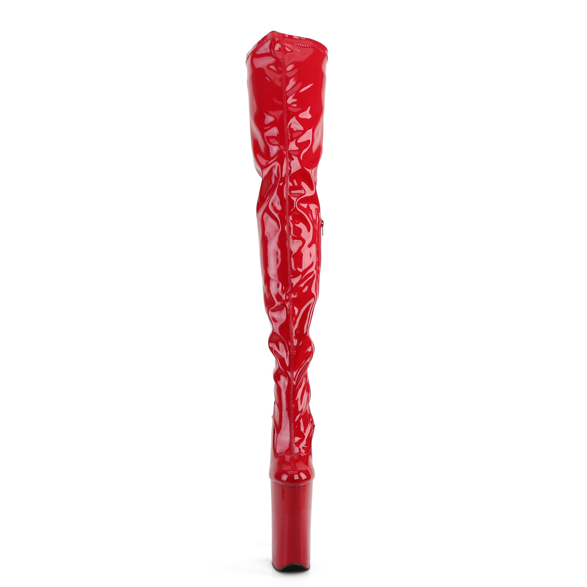 beyond 4000 pleaser sexy shoes 10 inch heel stretch crotch length boots red kinky boots