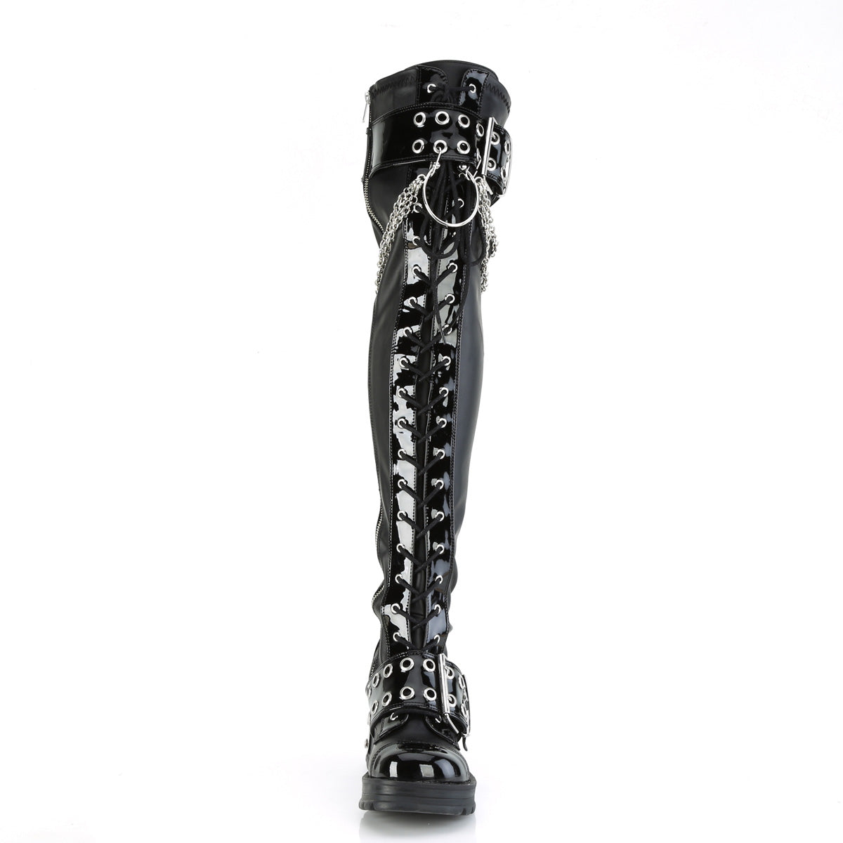 bratty 304 demonia footwear womens over the knee boots