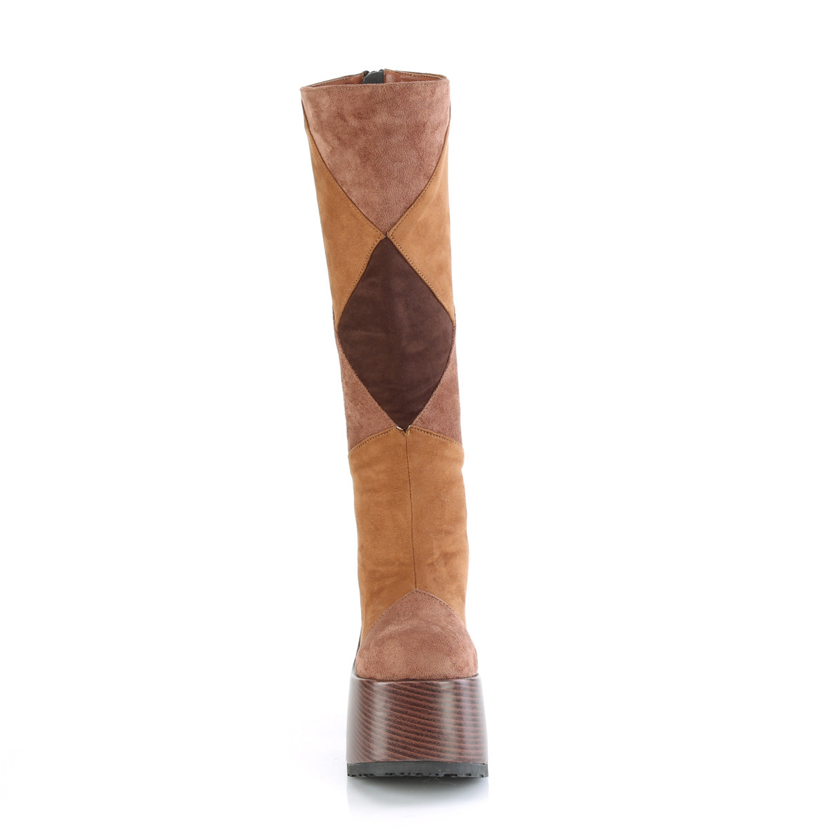 camel 280 demonia footwear womens knee highs brown