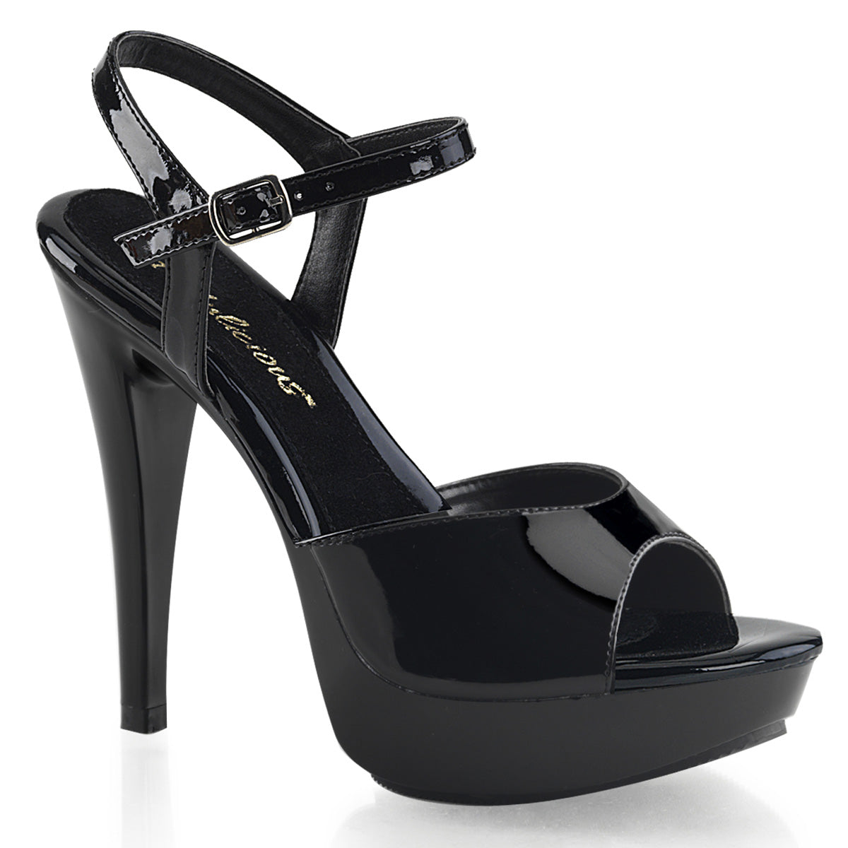 Cocktail-509 Fabulicious de 5 pulgadas Heel negro zapatos sexy