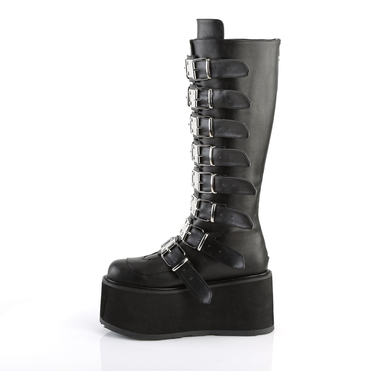 damned 318 demonia footwear womens knee highs velvet