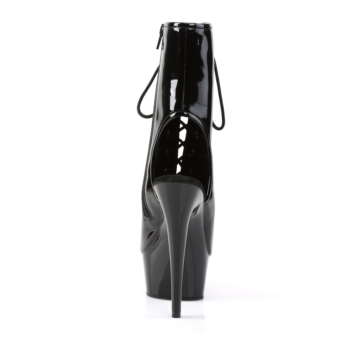 delight 1014_pleaser_platforms_exotic_dancing_ankle_mid calf_boots_pleasers_black_faux_suede_black_matte