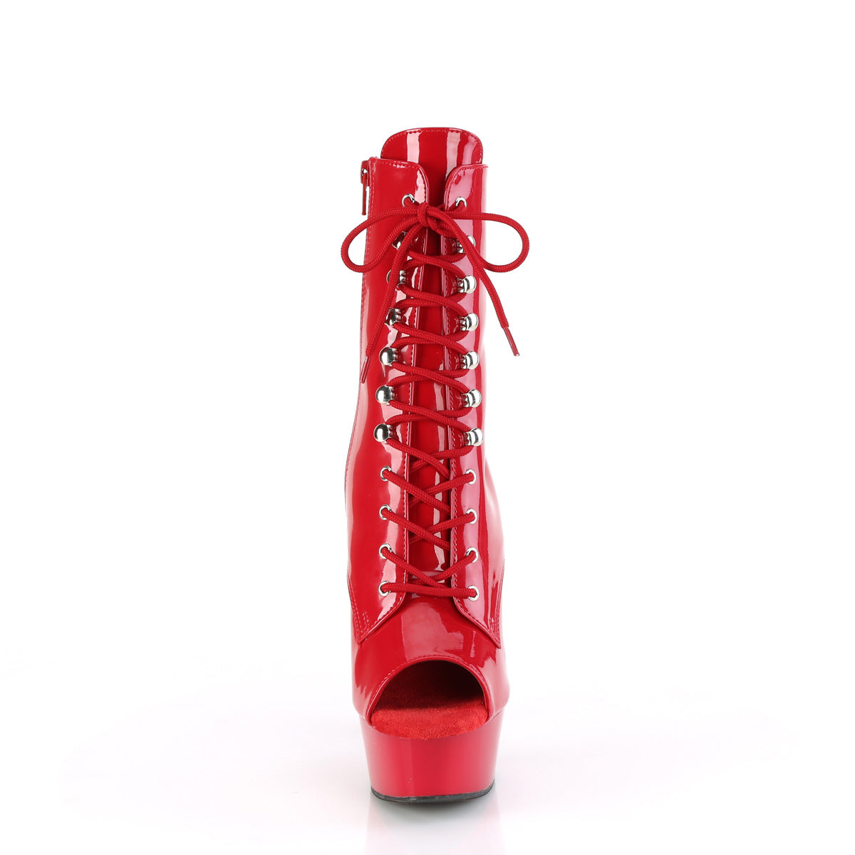 delight 1021 pleaser sexy footwear red pat red