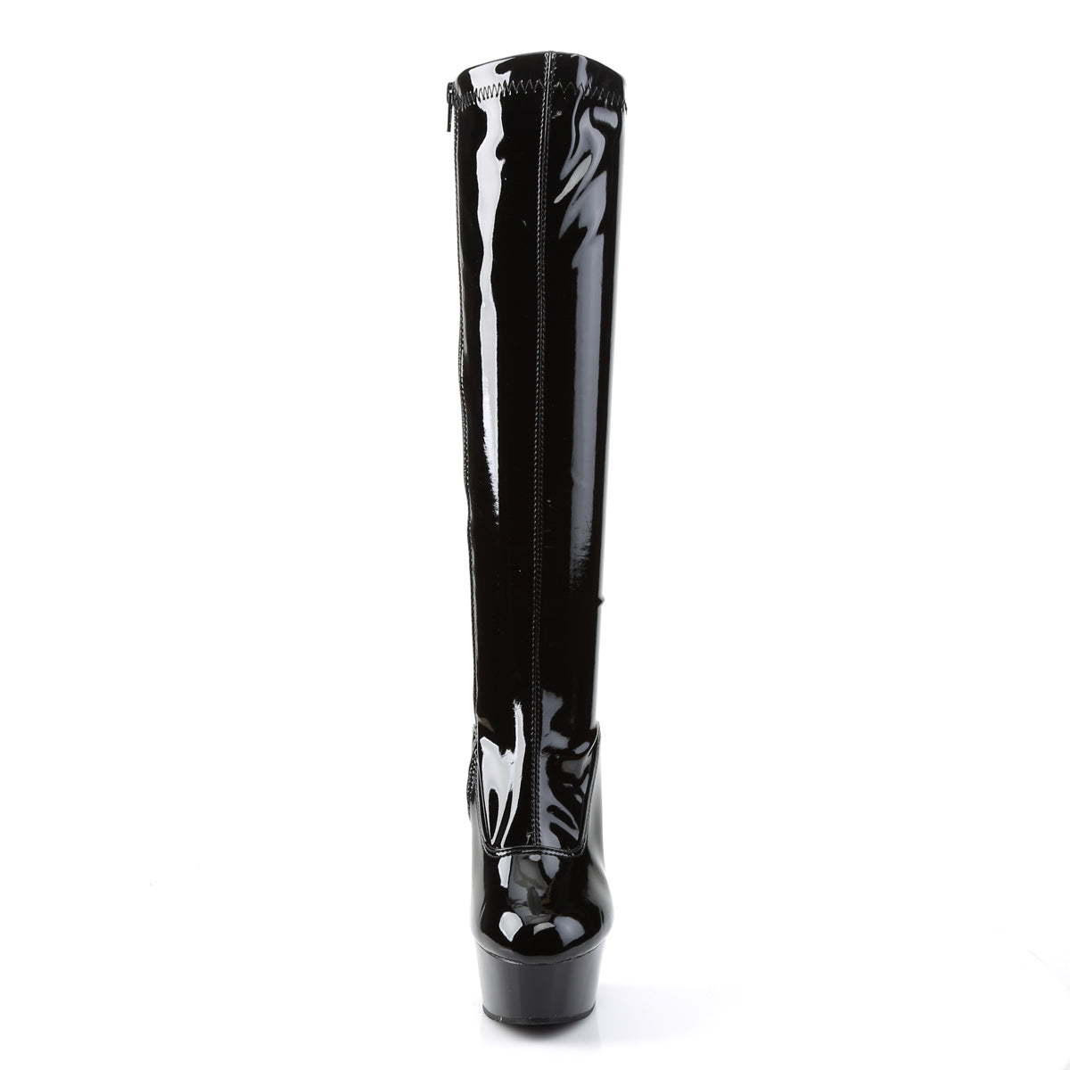 delight 2000 pleaser sexy shoes 6 inch stretch platforms knee high length boots side zip