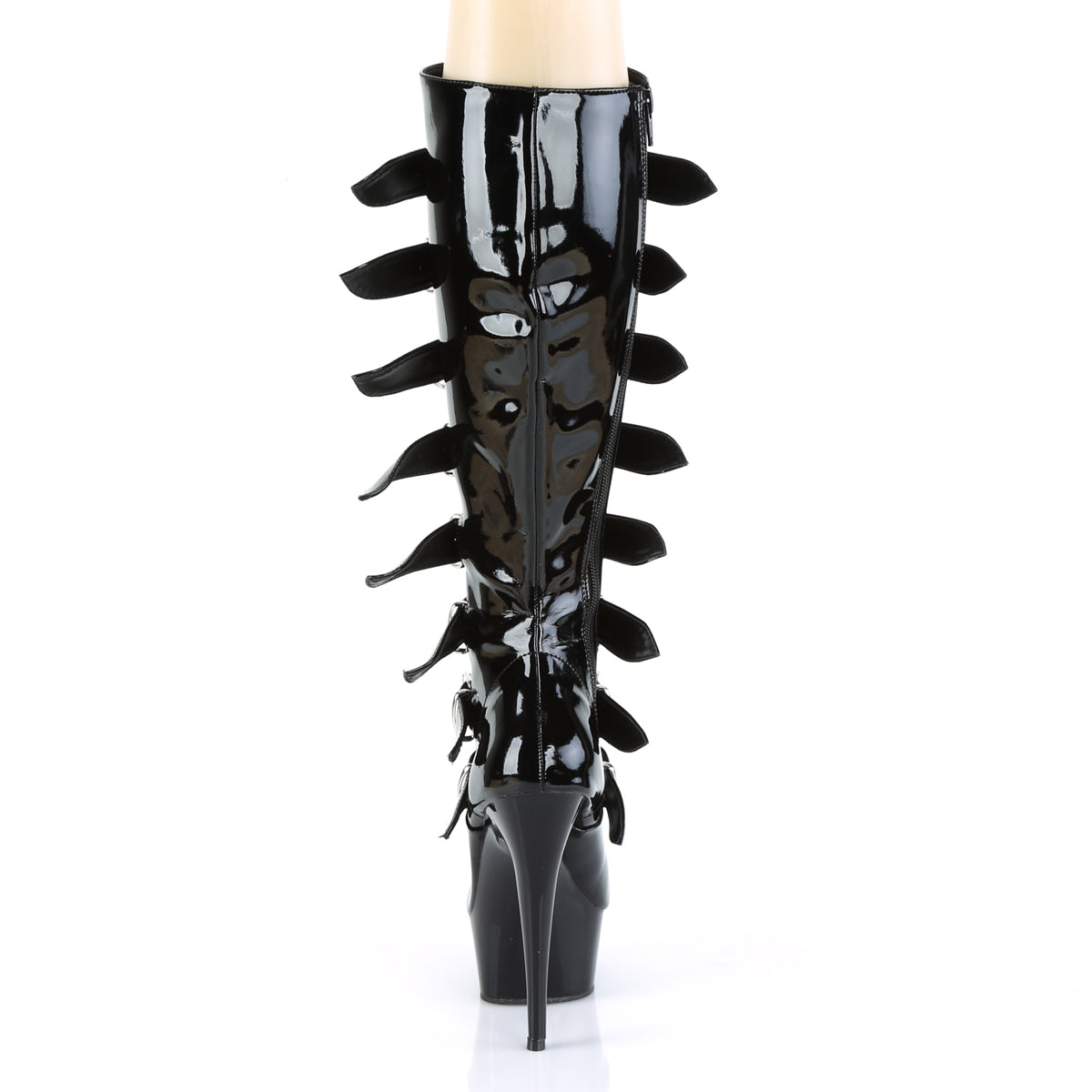 delight 2047 pleaser platforms exotic dancing sexy black patent black fetish footwear