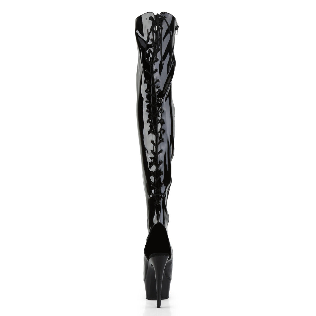 delight 3011 pleaser platforms exotic dancing sexy black str patent black fetish footwear