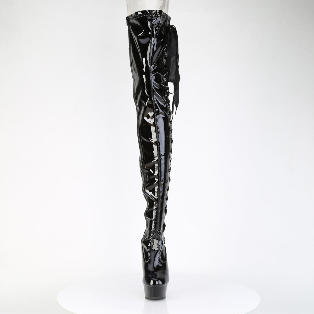 delight 4050 pleaser pole dancing shoes blk str pat blk