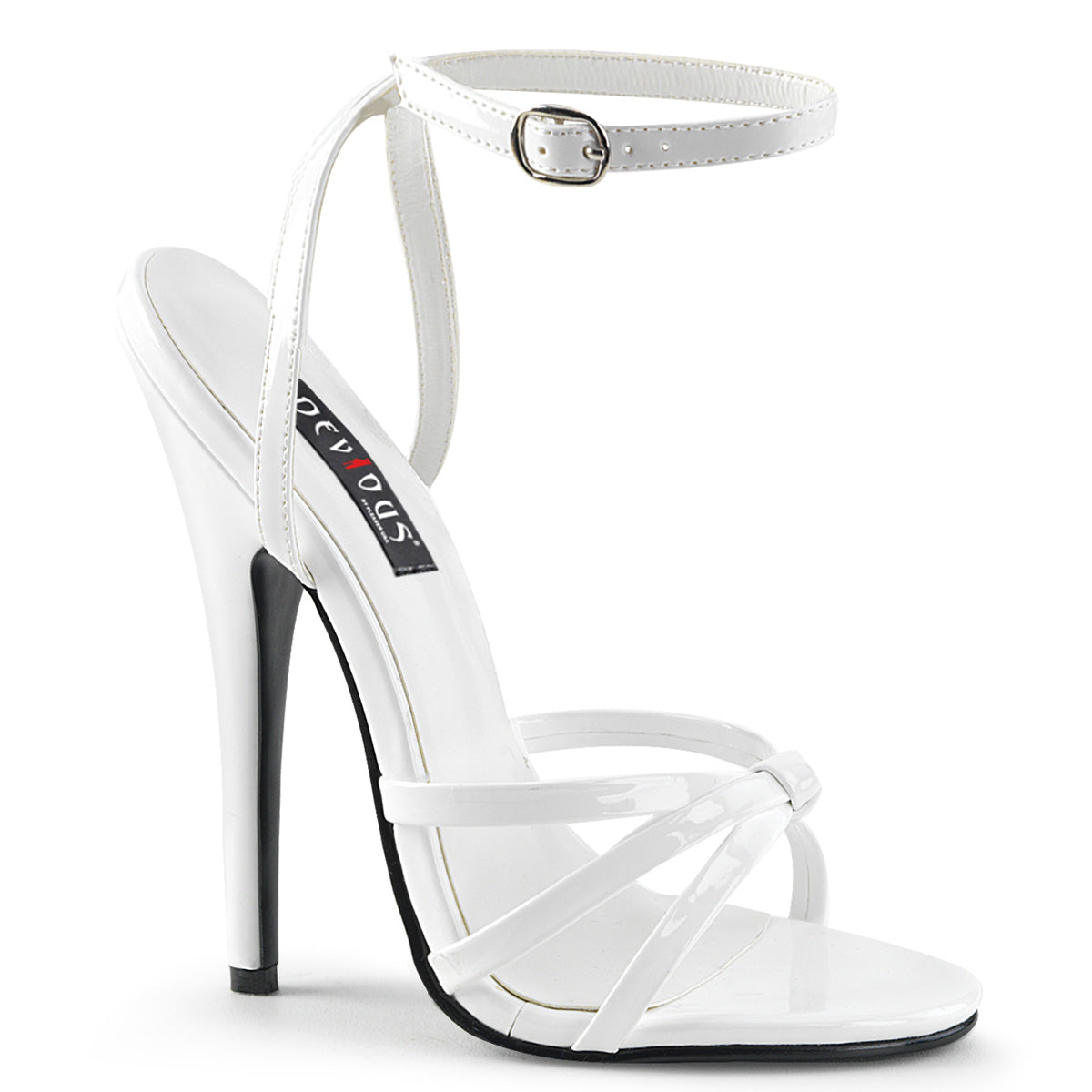 DOMINA 108 Devious Fetish Footwear 6 Inch Heel White Shoes Devious Heels