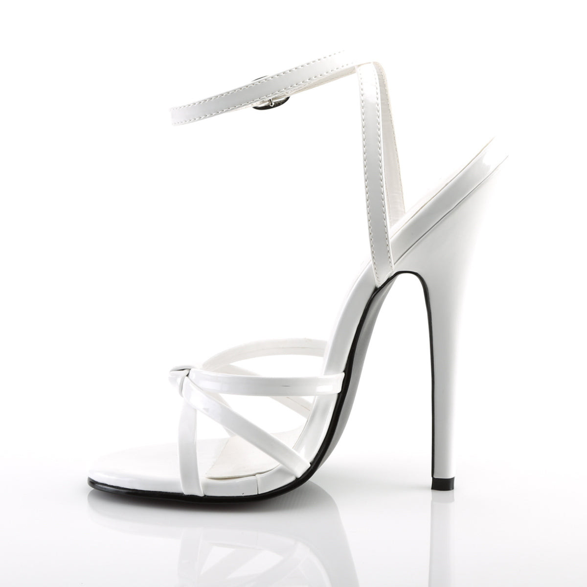 DOMINA 108 Devious Fetish Footwear 6 Inch Heel White Shoes Devious Heels Pole Dance Heels