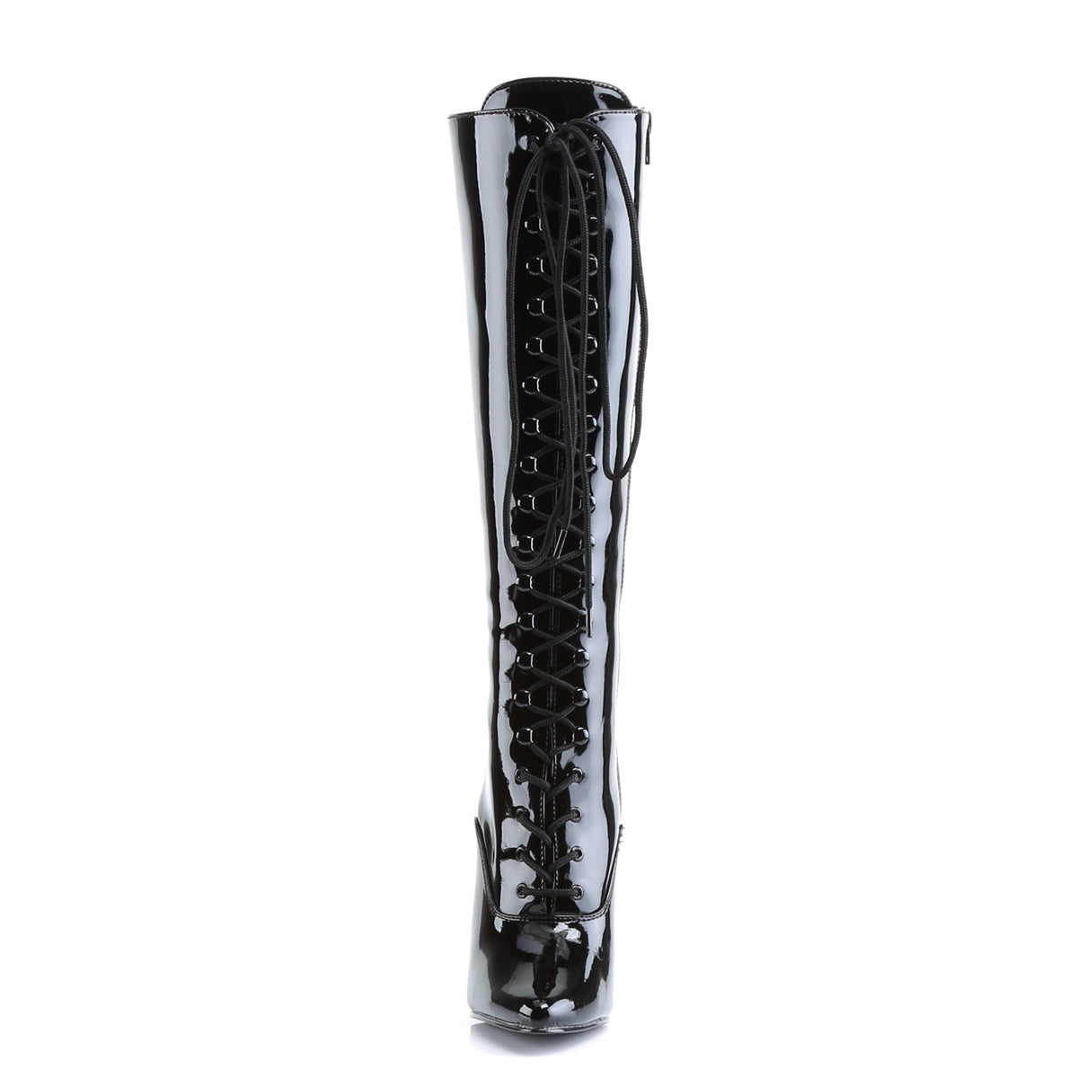 domina 2020 devious fetish shoes 6 inch lace up knee high length boots side zip