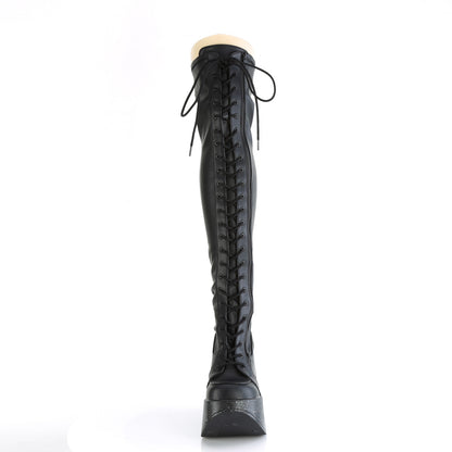 DYNAMITE-300 Demoniacult Alternative Footwear Women's Over-the-Knee Boots