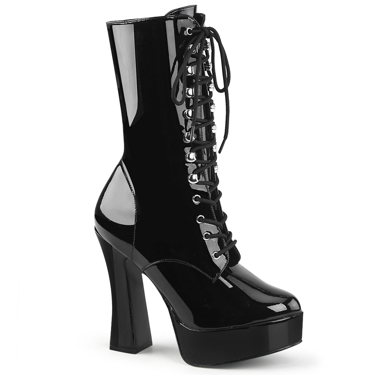Black 5 Inch Retro Ankle Boots - Pleaser ELECTRA-1020