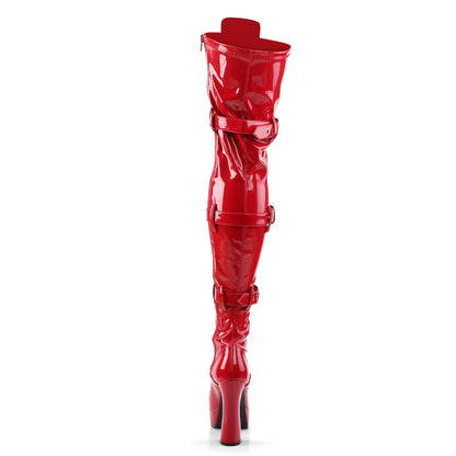 ELECTRA-3028 Pleaser 5 Inch Heel Red Pole Dancing Platforms-Pleaser- Sexy Shoes Fetish Footwear