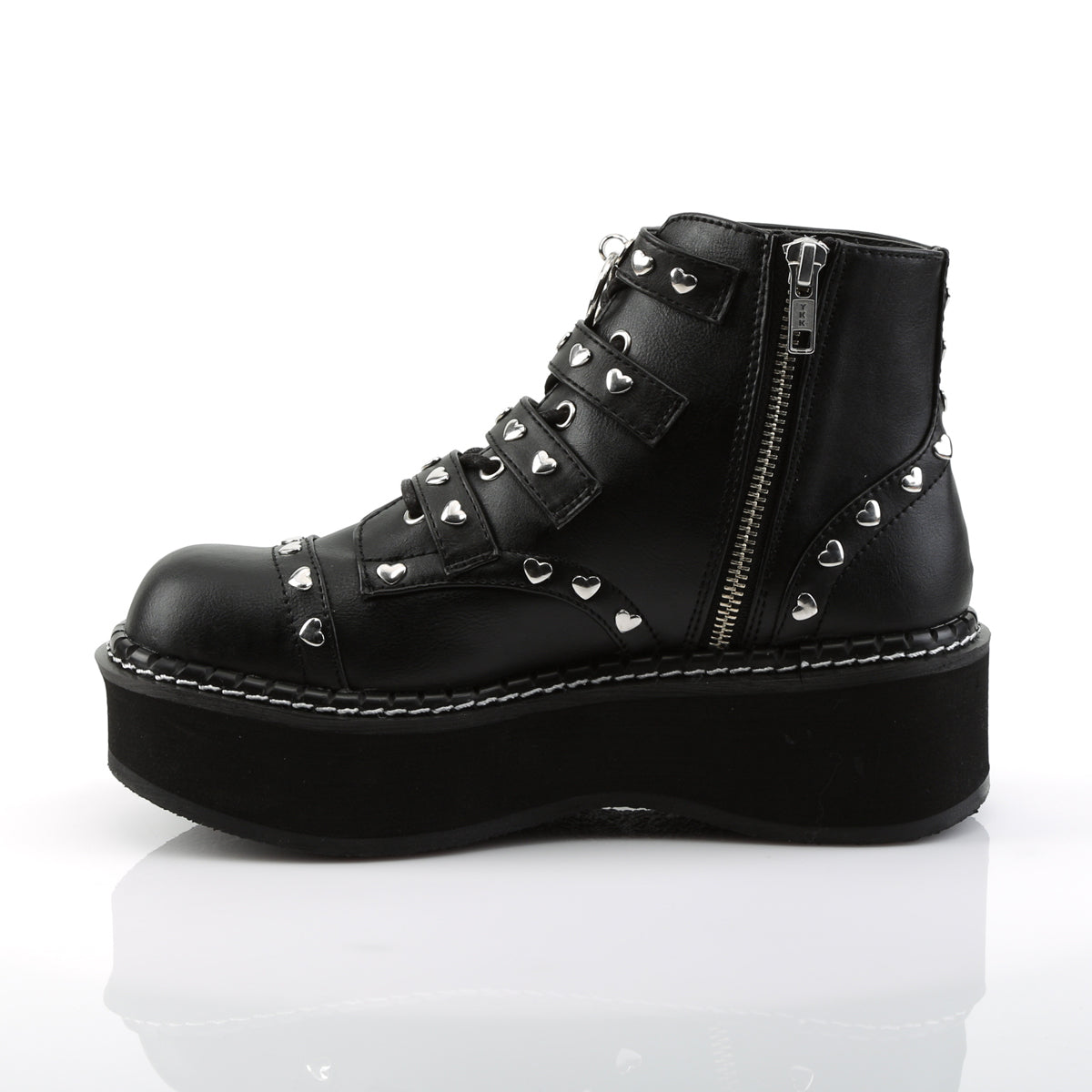 emily 315 demonia footwear womens ankle boots white