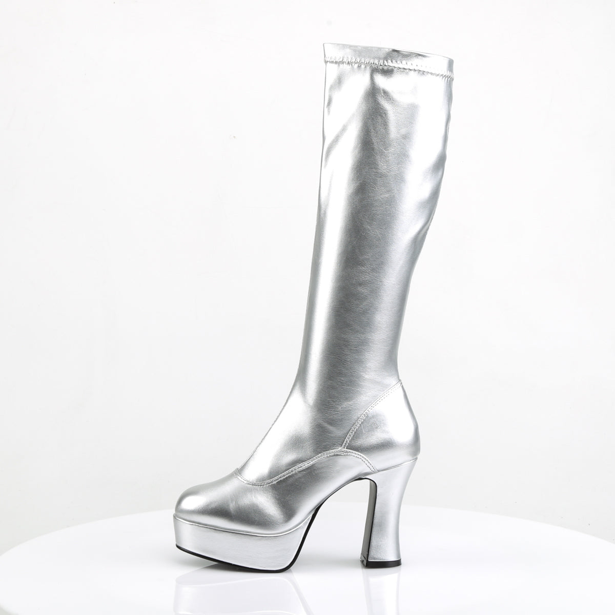 EXOTICA-2000 Funtasma 4 Inch Heel Silver Women's Boots Funtasma Costume Shoes 