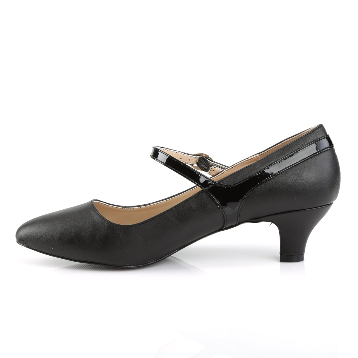 FAB-425 Pleaser Pink Label 2 Inch Heel Black Fetish Footwear-Pleaser Pink Label- High Heels for Men