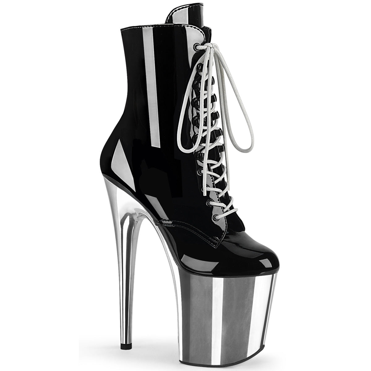 FLAMINGO-1020 8 Inch Chrome Pole Dancing Shoes