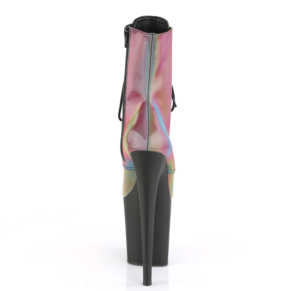 FLAMINGO-1020REFL 8 Inch Heel Rainbow Pole Dancing Platforms-Pleaser- Sexy Shoes Fetish Footwear