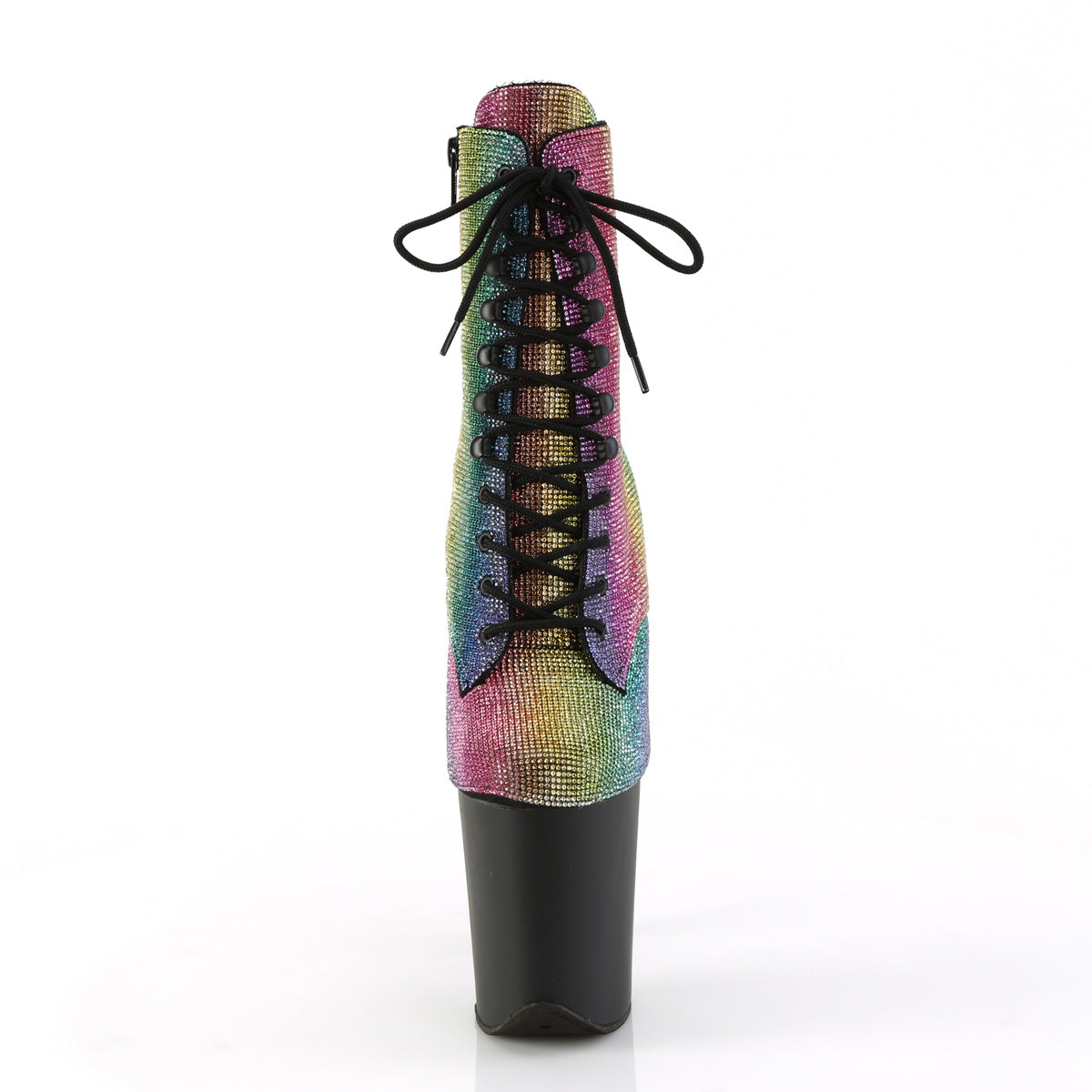 flamingo 1020rs pleaser rainbow rs black matte shoes