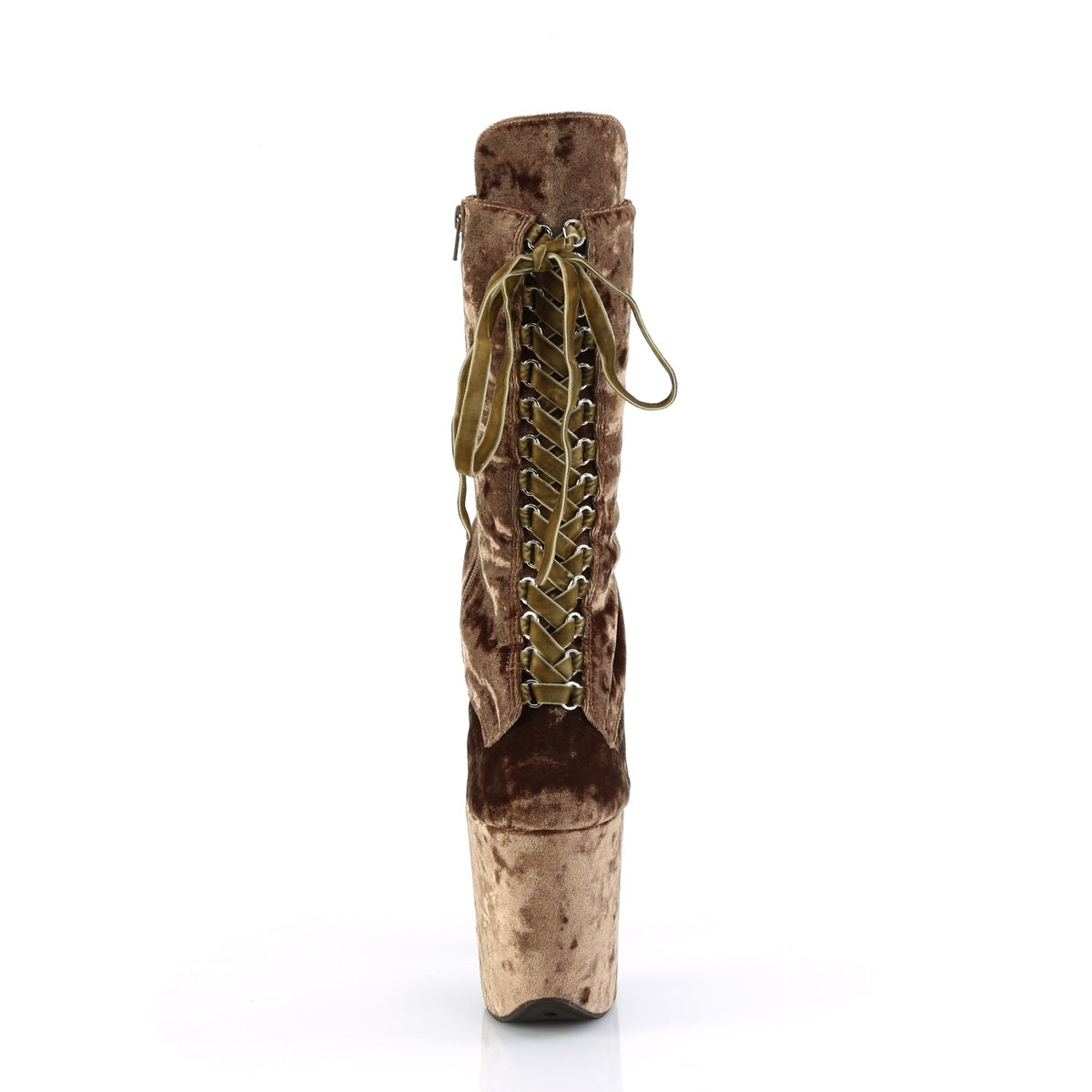 flamingo 1045vel pleaser sexy footwear khaki velvet khaki velvet