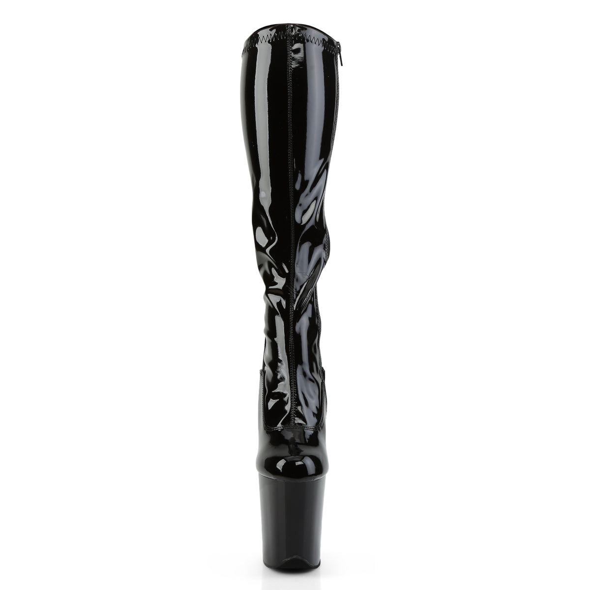 flamingo 2000 pleaser sexy shoes 8 inch heel stretch knee high length boots