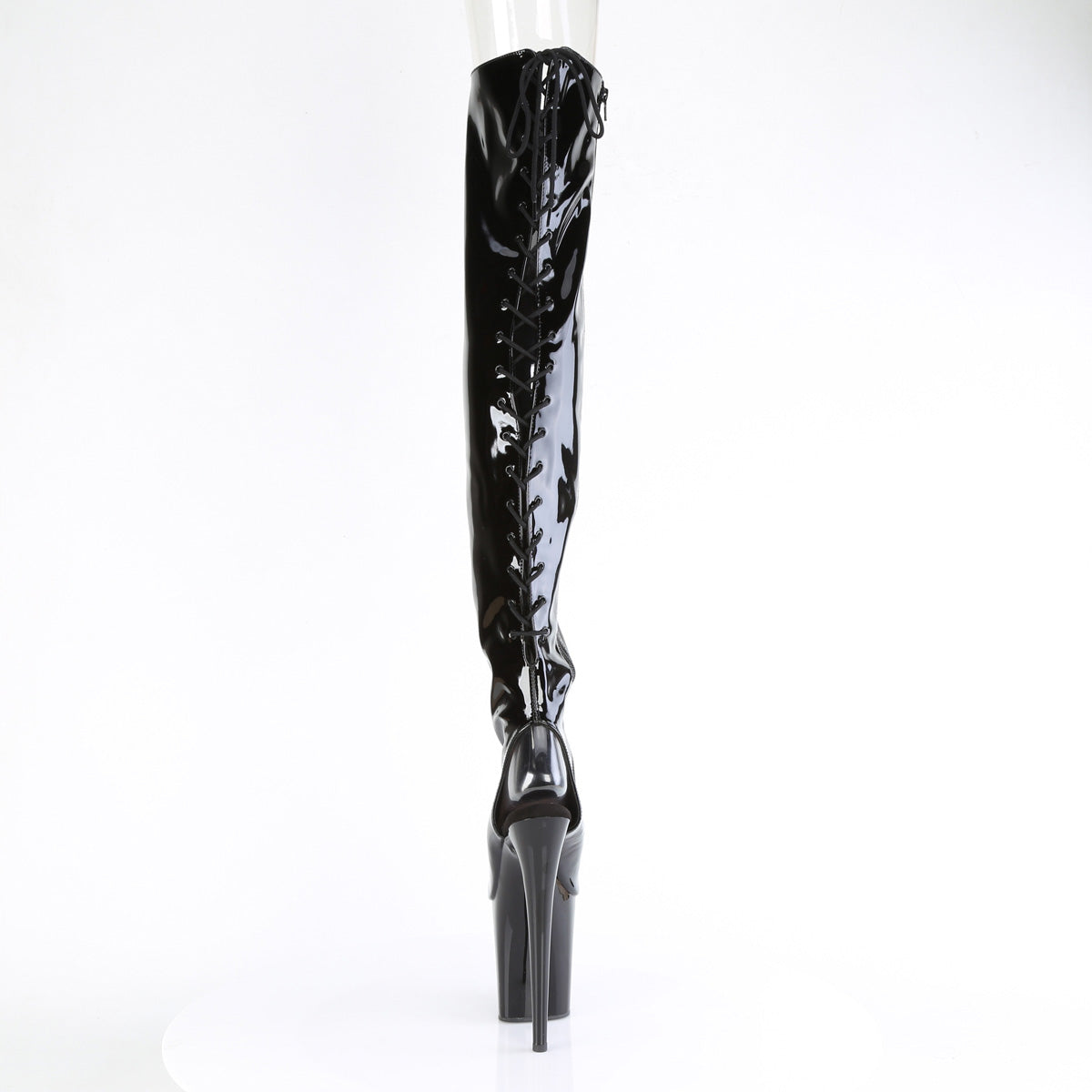 flamingo 3018 pleaser sexy footwear blk str pat blk