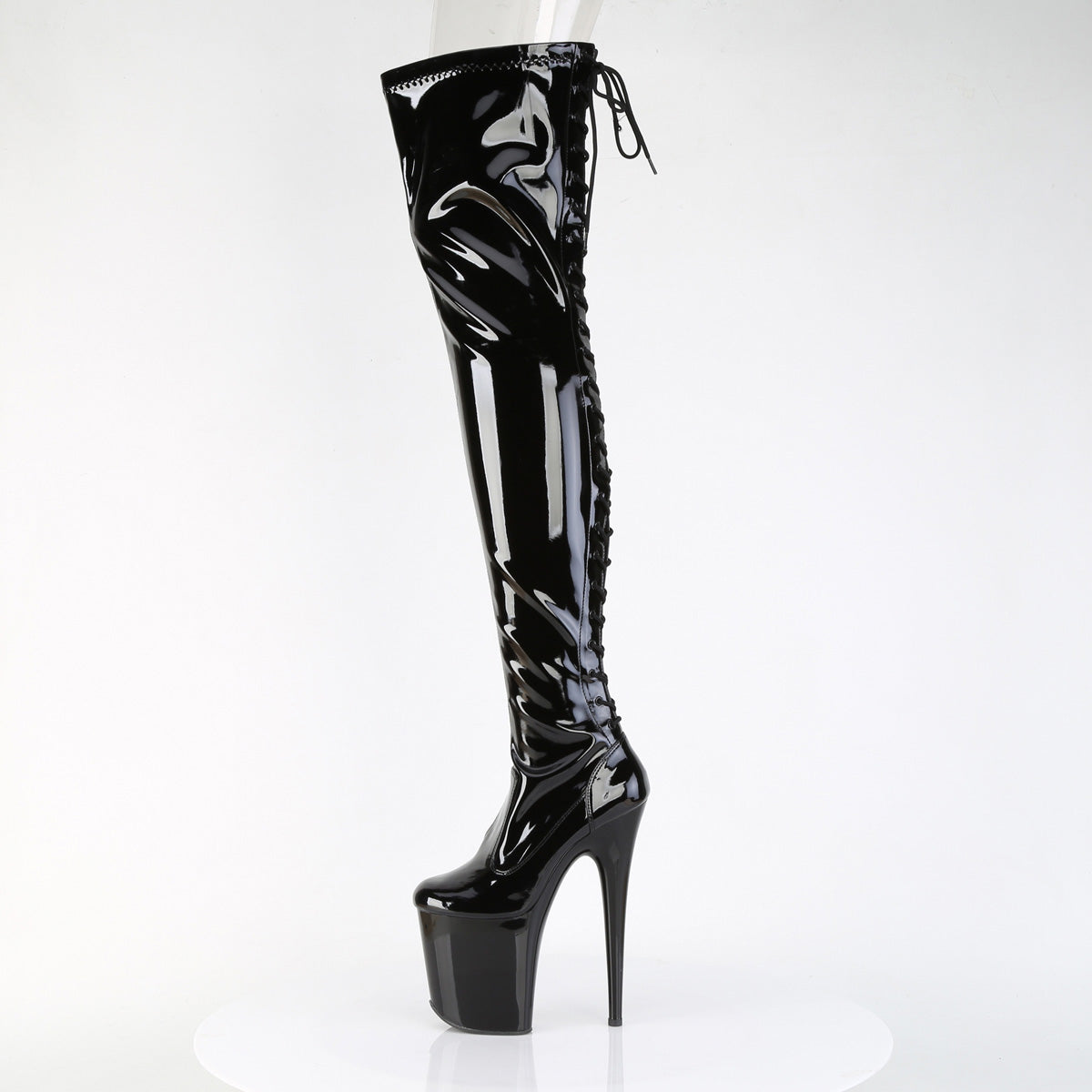flamingo 808t 1 pleaser pole dancing shoes smoke blk blk clr ombre