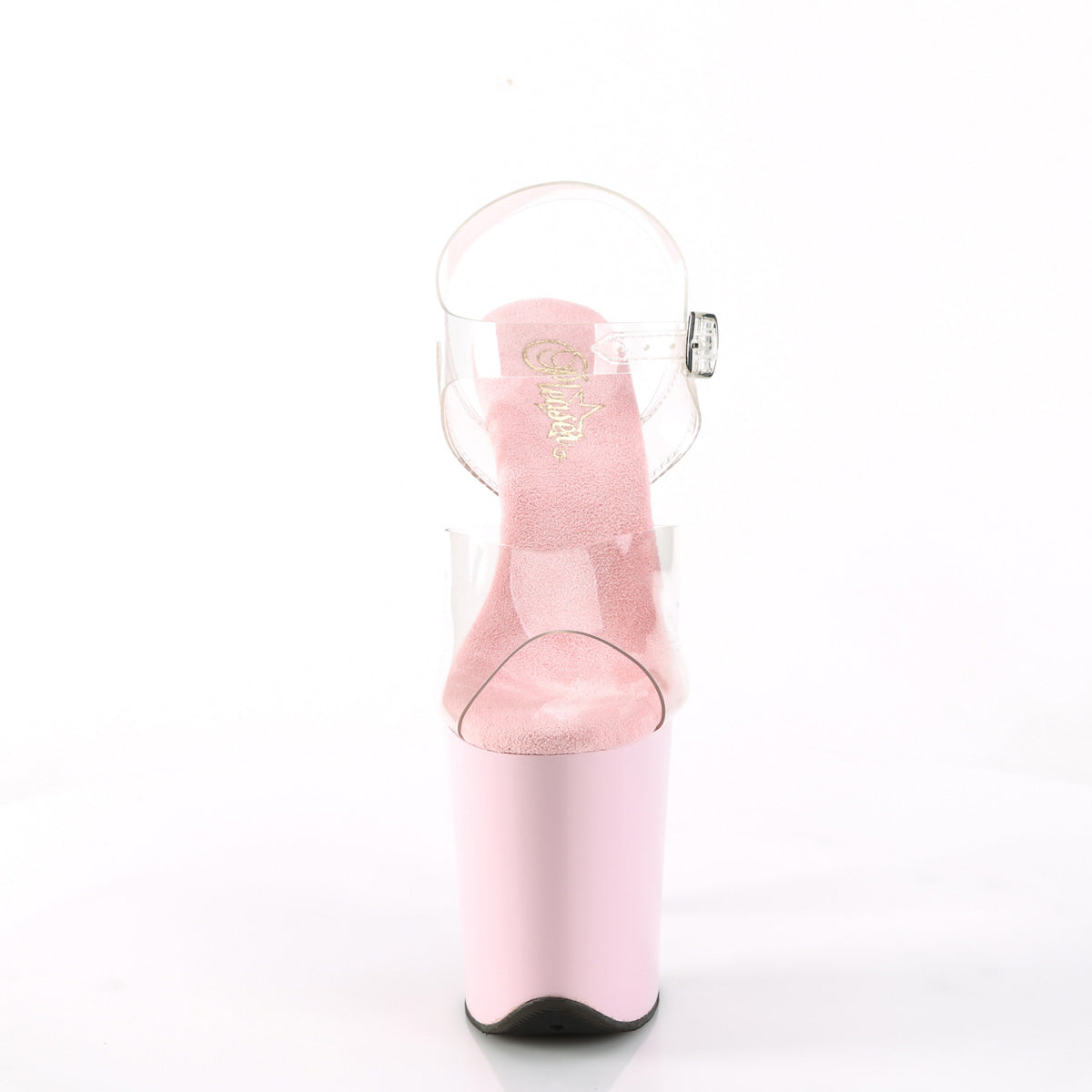 flamingo 808 pleaser clear b pink shoes