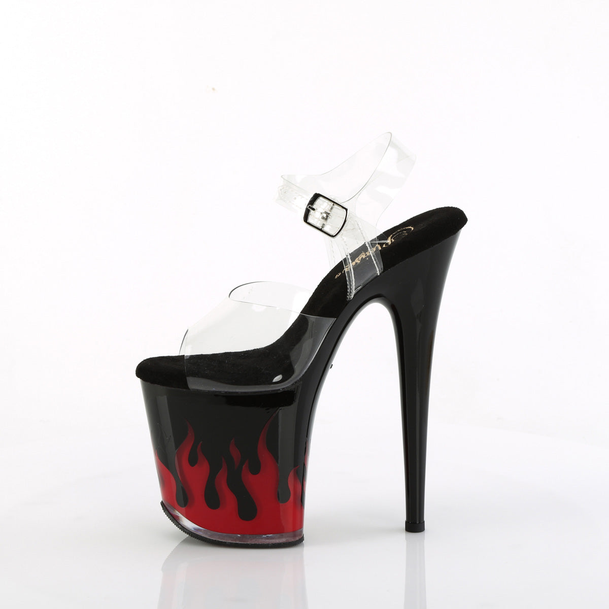 flamingo 808nlsg pleaser clear black multi shoes