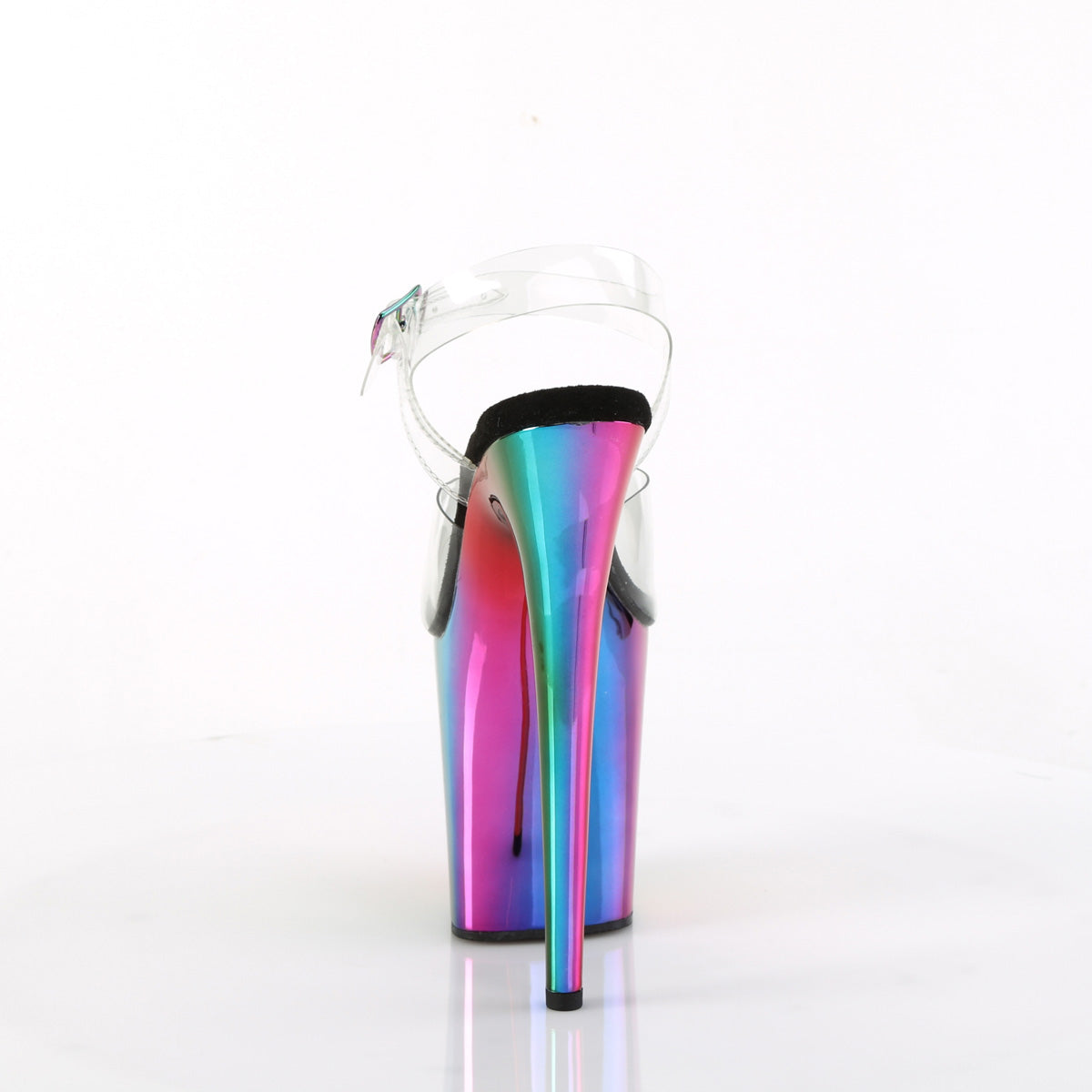 flamingo 808rg 02 pleaser clear rainbow confetti shoes