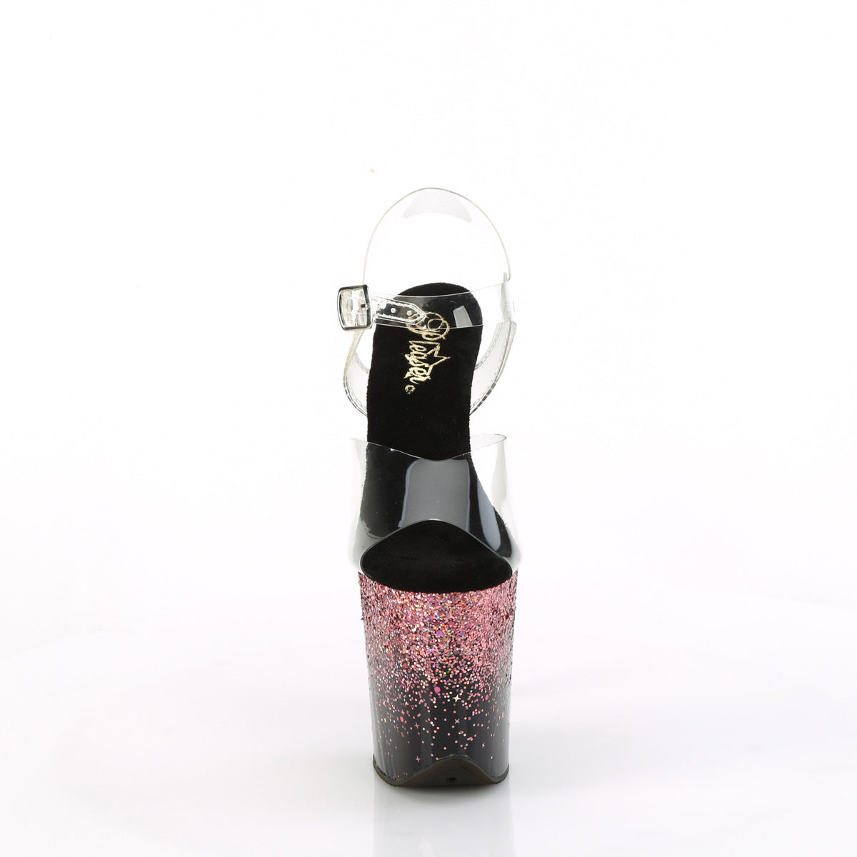 flamingo 808ss pleaser sexy footwear clr blk pink multi glitter