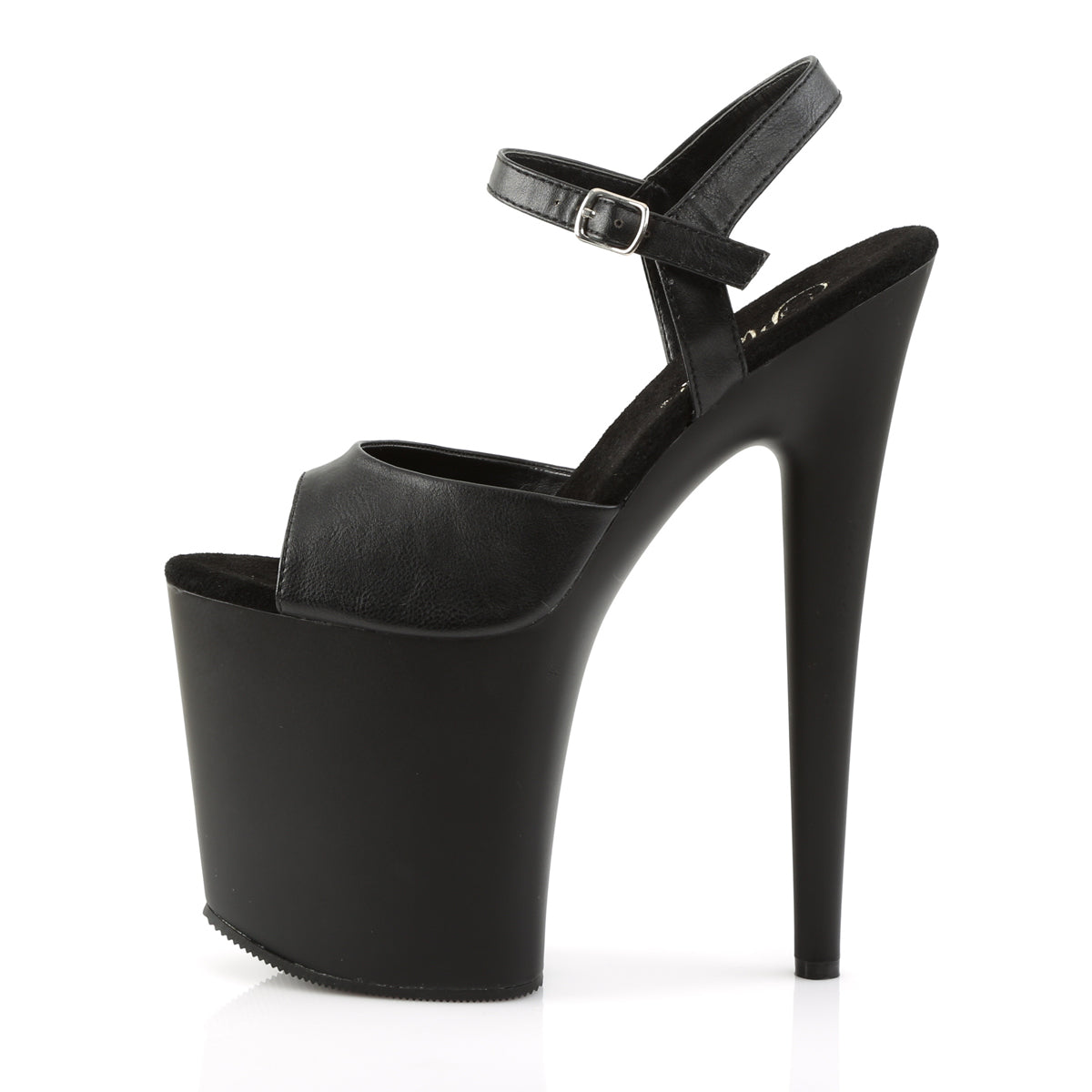 FLAMINGO-809 Pleaser 8 Inch Heel Black Pole Dancer Platforms-Pleaser- Sexy Shoes Pole Dance Heels