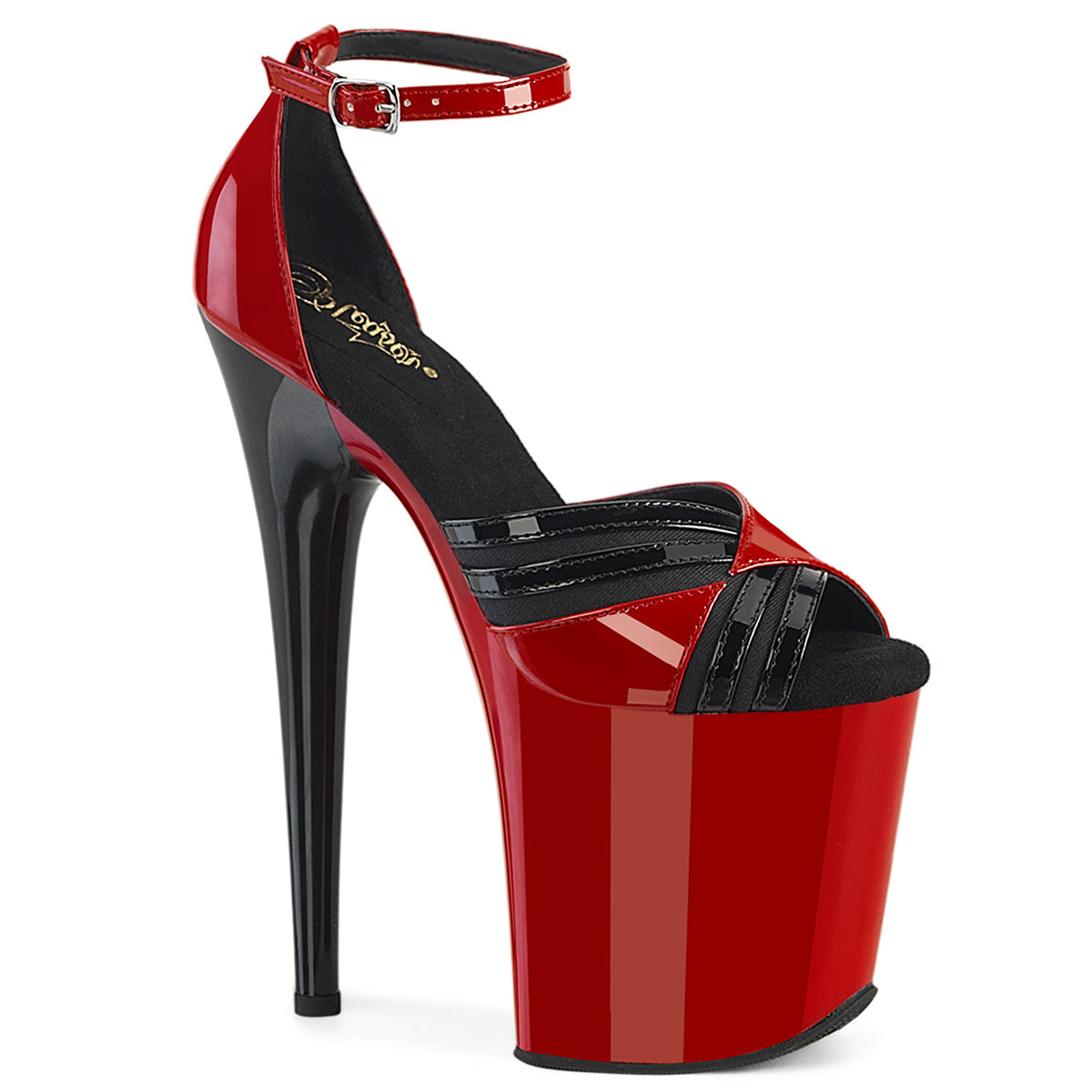 FLAMINGO-884 Pleaser Fetish 8 Inch High Heel Peep Toe Stripper Shoes