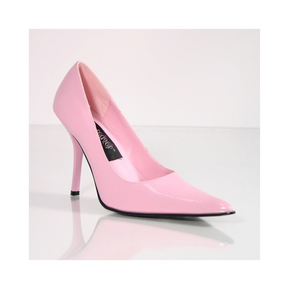 FOXY-01 Pleaser Baby Pink Patent High Heel Alternative Footwear Discontinued Sale Stock