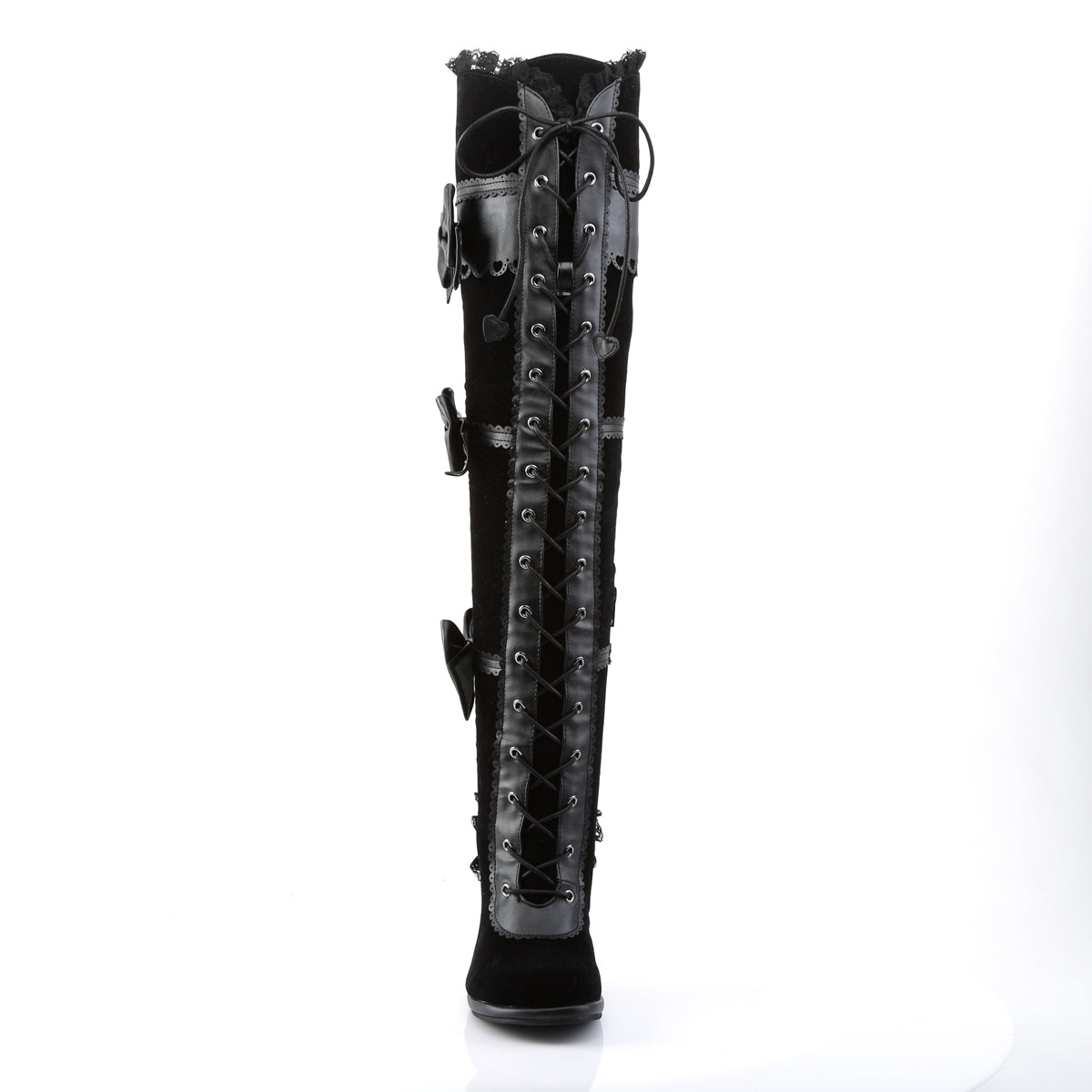 GLAM-300 Demoniacult Alternative Footwear Women's Over-the-Knee Boots