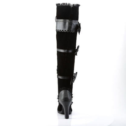 GLAM-300 Demoniacult Alternative Footwear Women's Over-the-Knee Boots