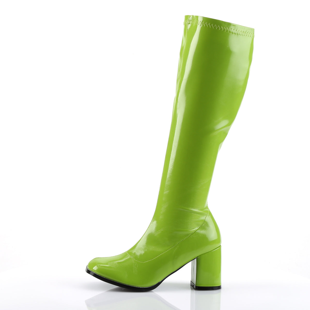 GOGO-300 3 Inch Heel Lime Green Women's Boots Funtasma Costume Shoes
