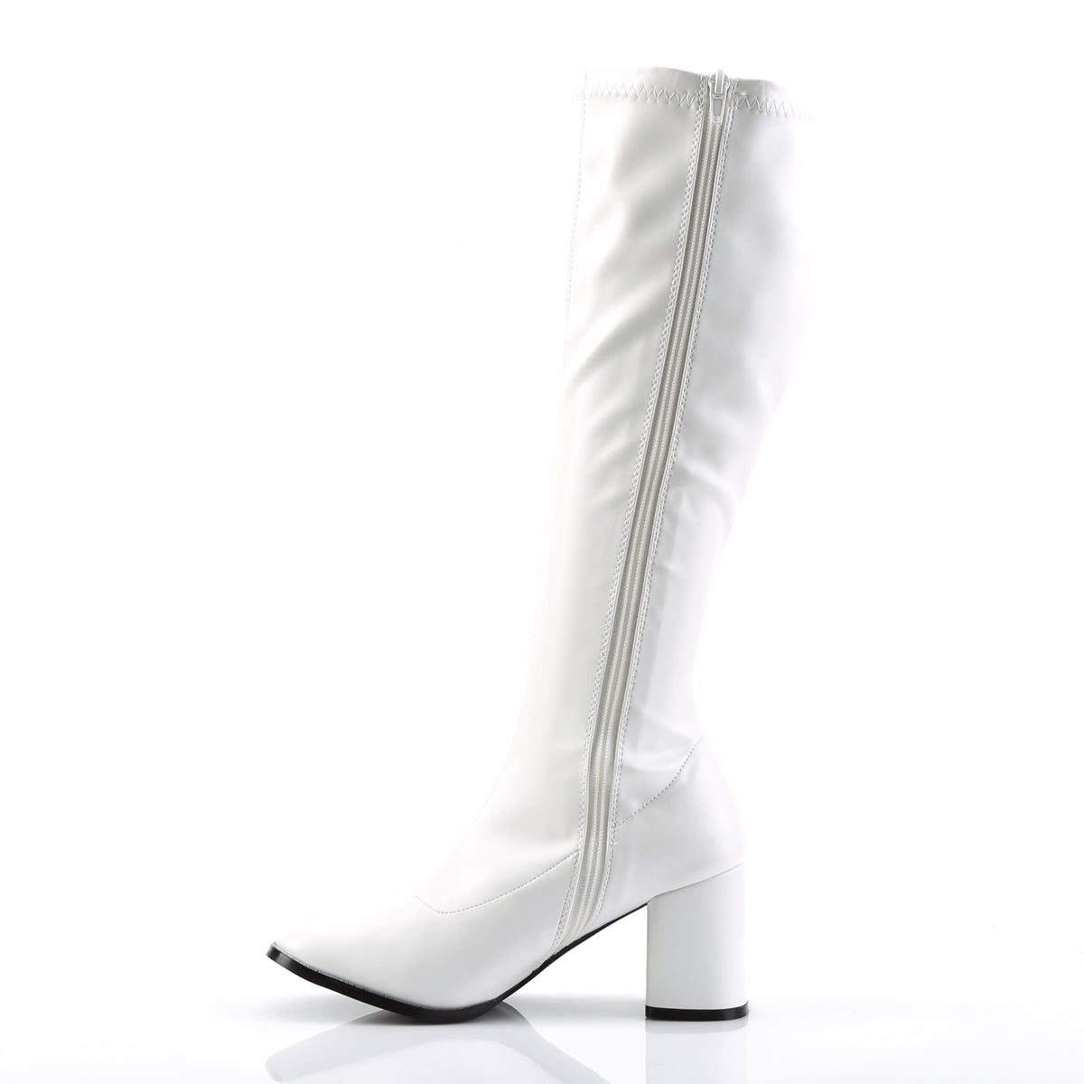GOGO-300 3 Inch Heel White Women's Boots Funtasma Costume Shoes