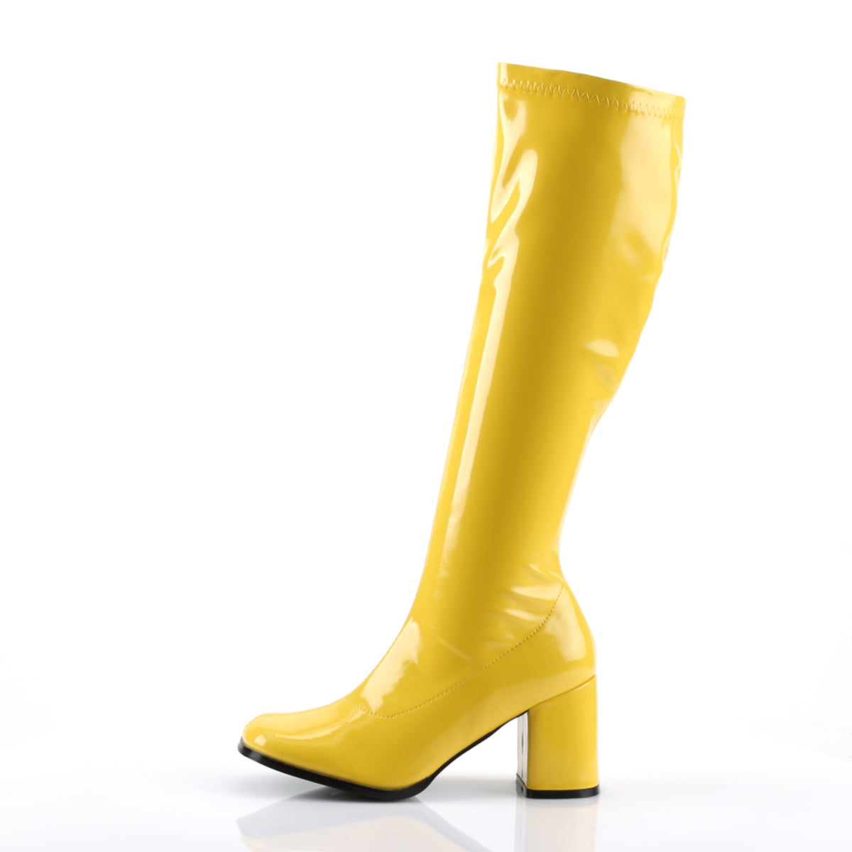 GOGO-300 3 Inch Heel Yellow Women's Boots Funtasma Costume Shoes