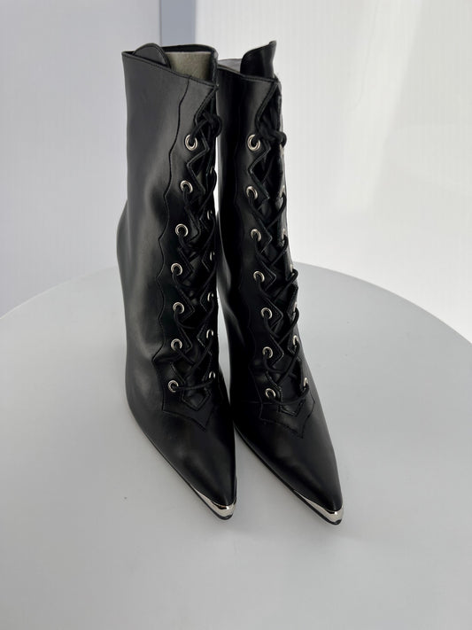 HEAT-1020 Pleaser Blk PU High Heel Alternative Footwear Discontinued Sale Stock