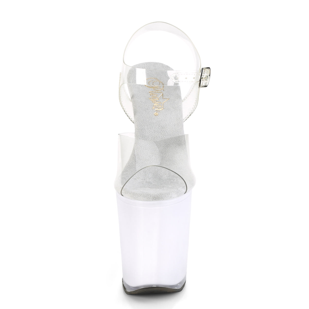 illuminator 808 pleaser platforms exotic dancing sexy clear white glow fetish footwear