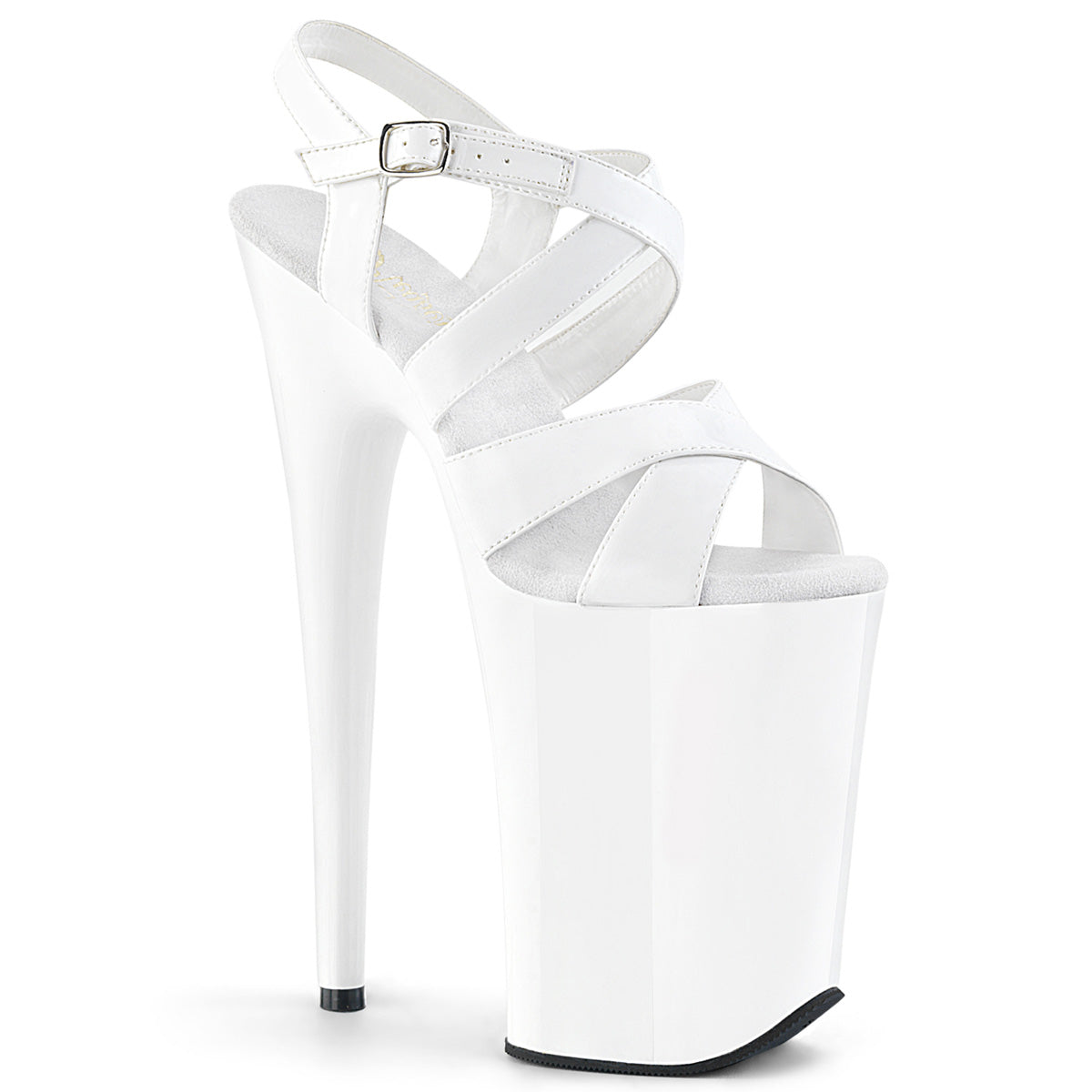 White 9 Inch Sky High Platform Shoes - Pleaser INFINITY-997