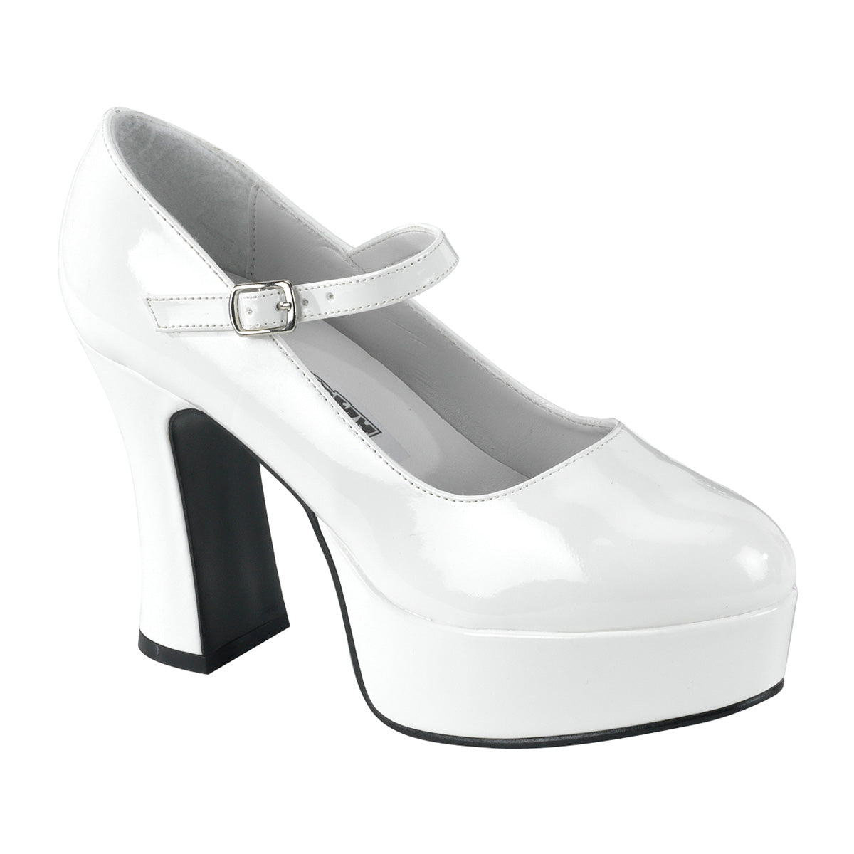 MARYJANE-50 Pleasers Funtasma 4" Heel White Patent Women's Sexy Shoes