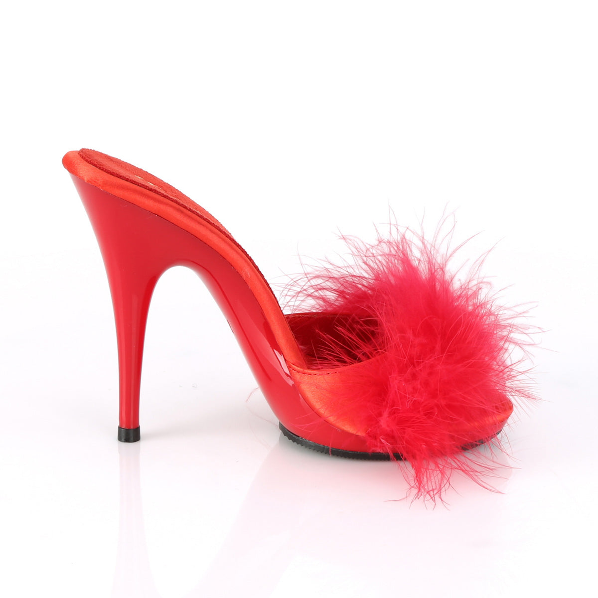 poise-501f_fabulicious_shoes_5_inch_poise_pleasers_red_satin-marabou_fur_red