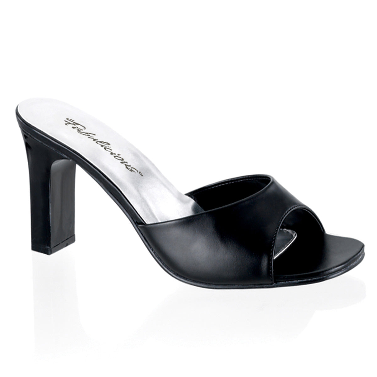 ROMANCE-301-2 Fabulicious 3 Inch Heel Black Slip On Sexy Shoes