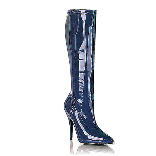 Pleaser SED2000 Blue Stretch Patent Sexy Shoes Discontinued Sale Stock