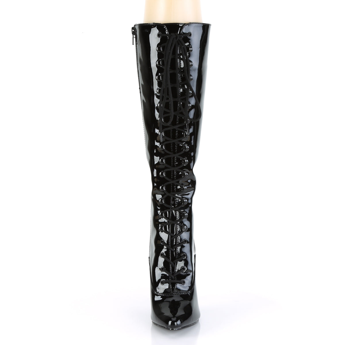 seduce 2020 pleaser sexy shoes 5 inch lace up knee high length boots side zip