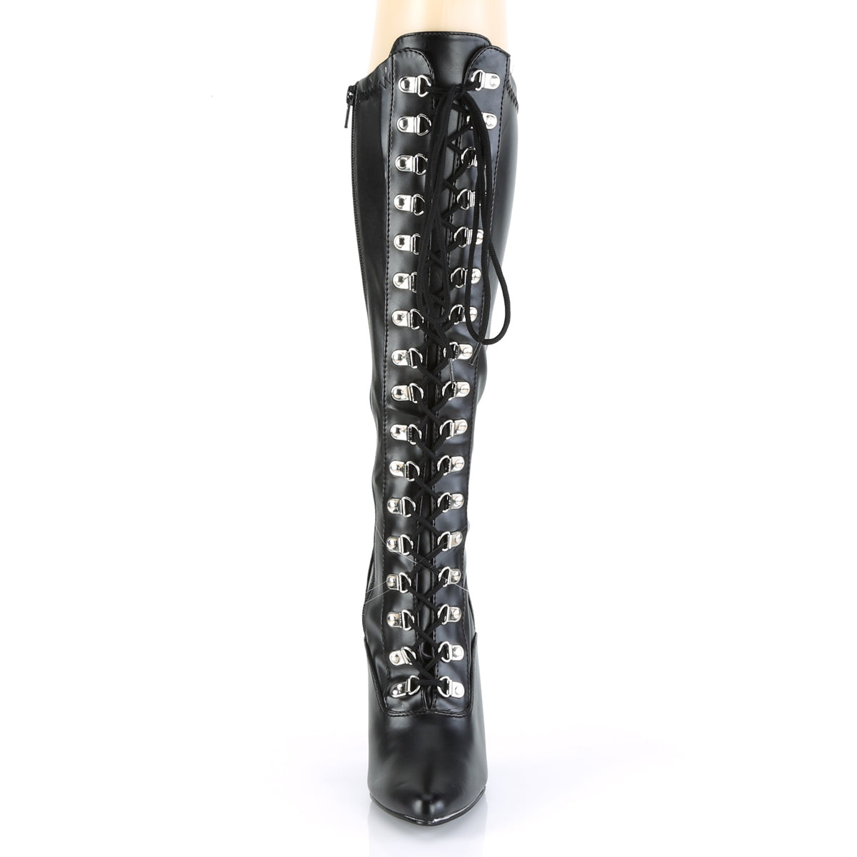 seduce 2024 pleaser sexy shoes 5 inch d ring stretch knee high length boots side zip